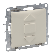 SUNO Вимикач жалюзі кнопковий 2-позиційний 6А, 250 В, колір Слонова кістка