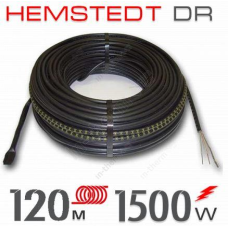 Тонкий нагрівальний кабель HEMSTEDT DR 12,5 — 1500 ВТ, 120 М