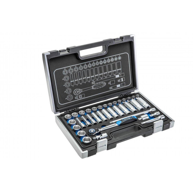Інструменти HOEGERT набір 36 шт. 3/8“ (HT1R465) Інструменти HOEGERT набір 36 шт. 3/8“ (HT1R465)
