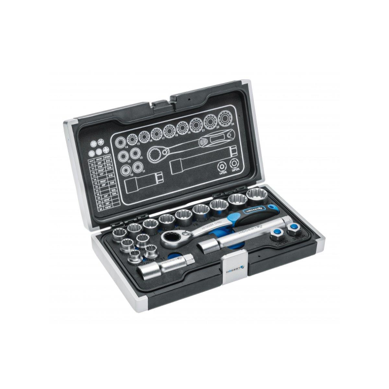 Інструменти HOEGERT набір 18 шт. (HT1R478) Інструменти HOEGERT набір 18 шт. (HT1R478)