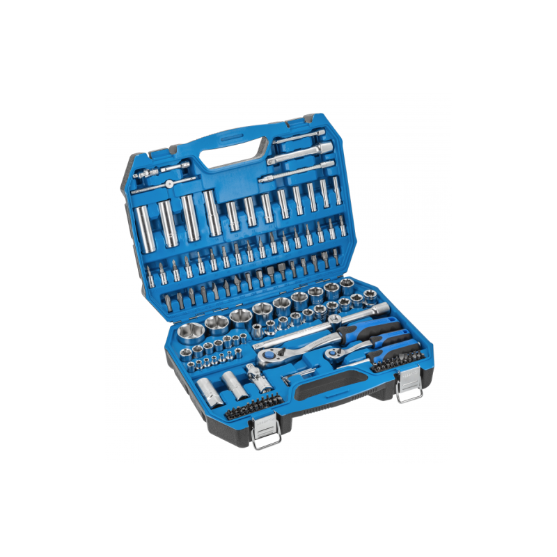 Набір інструментів HOEGERT 144 шт., 1/4“, 1/2“ (HT1R440)