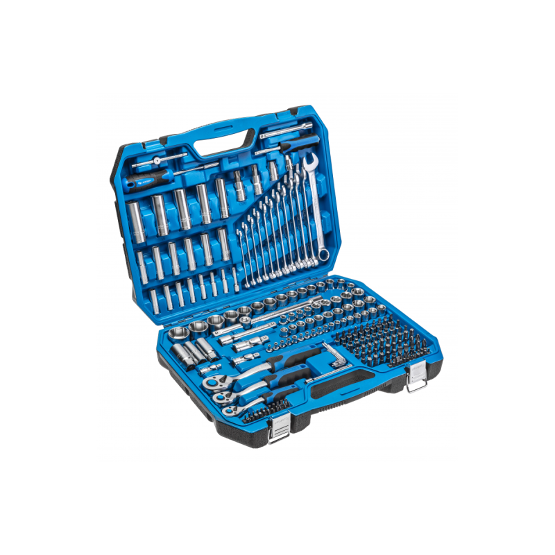 Інструменти HOEGERT набір 222 шт. 1/4“ 3/8“1/2“ (HT1R444)