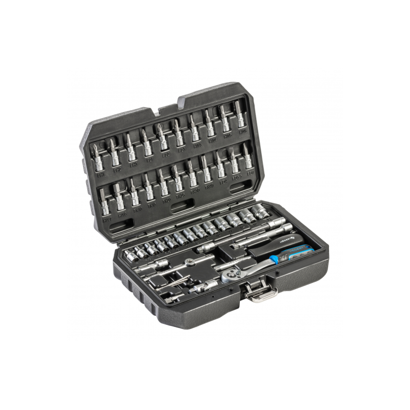 Набір інструментів HOEGERT 46 шт. (HT1R216) 1/4“