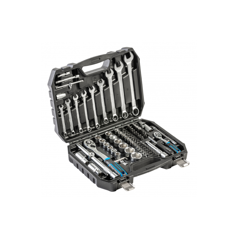 Набір інструментів HOEGERT CR-V 1/2“, 1/4“ 85 шт. (HT1R225)