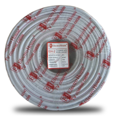 Кабель коаксіальний RG-6U 48% обміднена сталь 1.02 ПВХ, білий, 100 м