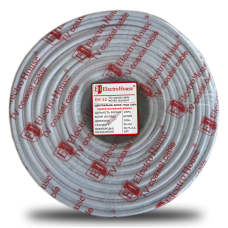 Кабель коаксіальний RG-6U 100% мідь 1.02 ПВХ, білий, 100 м