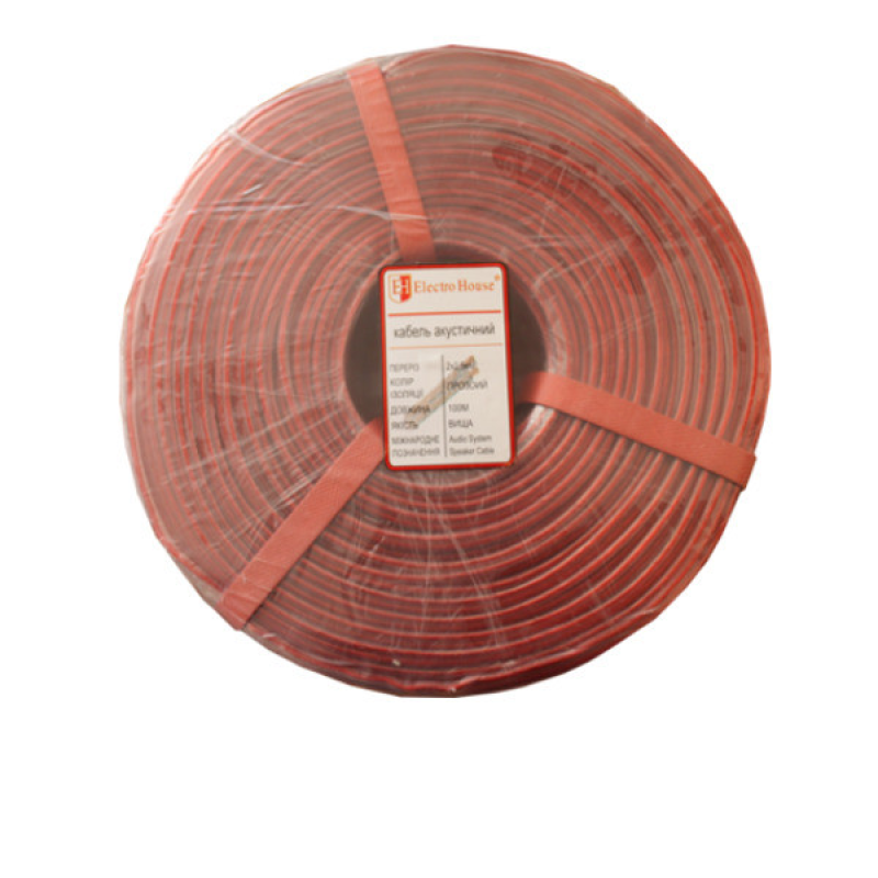 Кабель акустичний 2x2,5 мм2 CCA, прозорий