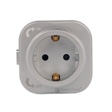 Розетка трекова із заземленням 16A, Unique Elegance Pandora (срібло)